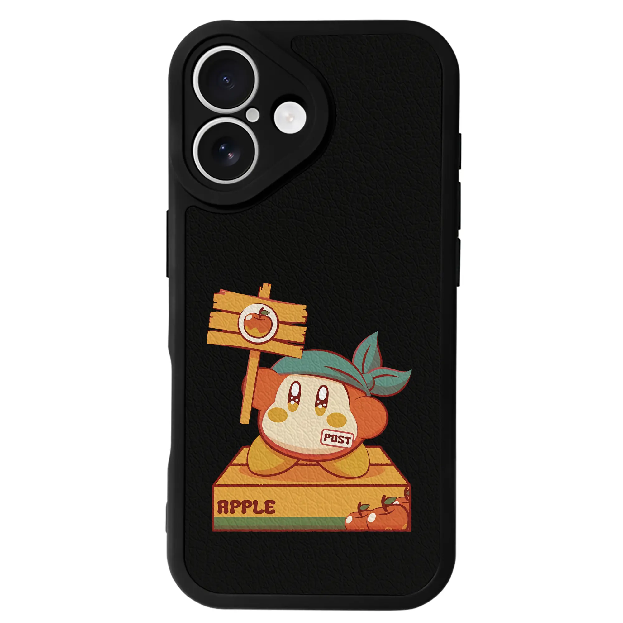 星のカービィ グッズ ワドルディ - IPhone 16シリーズ対応 ・ シリコンスマホケース ・ レザー調 ・ 高精度フィット ・ 耐衝撃 ・ ワイヤレス充電対応 ・ 精密カット